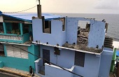 Puerto Rican home destroyed by Hurricane Maria